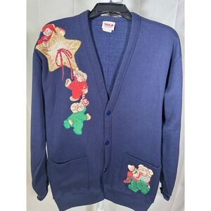 H Wolf‎ & Sons Vintage Navy Blue Jacket with appliques